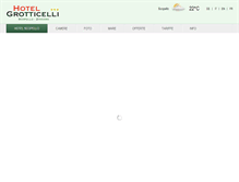 Tablet Screenshot of hotelgrotticelli.com